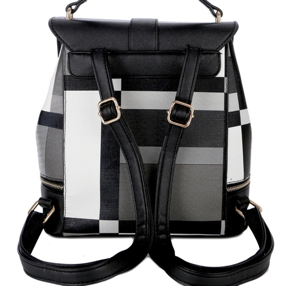 Multi Colored Checker Backpack - image 2